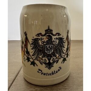 Stoneware Beer Mug German Stein Deutschland-